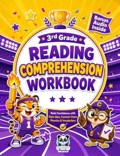 3rd Grade Reading Comprehension Activity Workbook book cover