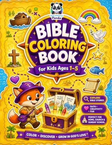Bible Coloring Book for Kids Ages 1-5 book cover