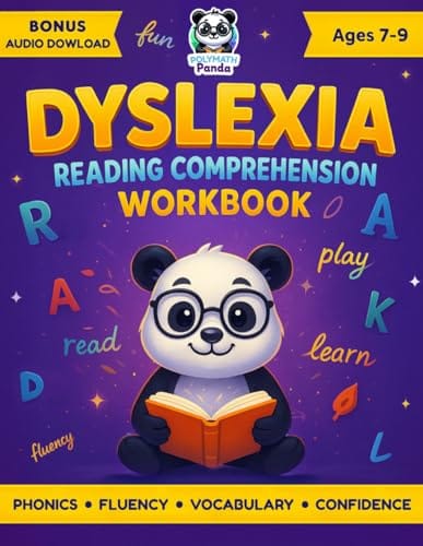Dyslexia Reading Comprehension Workbook Ages 7-9 book cover
