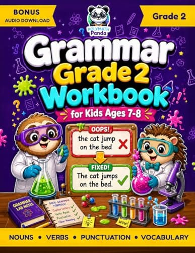 Grammar Grade 2 Workbook for Kids Ages 7-8 book cover
