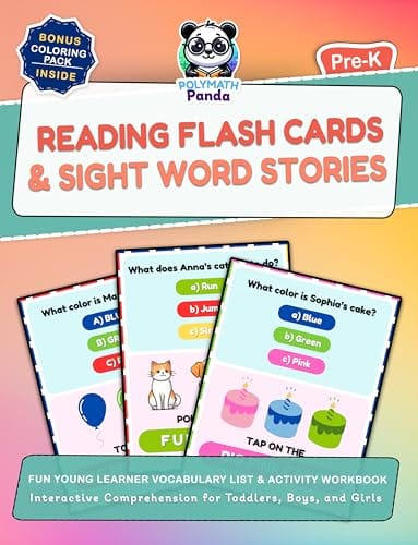 Reading Flash Cards & Sight Word Stories for Pre-K book cover