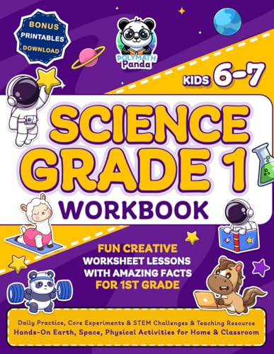 Science Grade 1 Workbook for Kids Ages 6-7 book cover