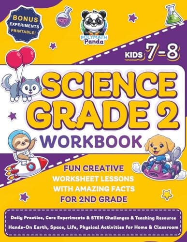 Science Grade 2 Workbook for Kids Ages 7-8 book cover