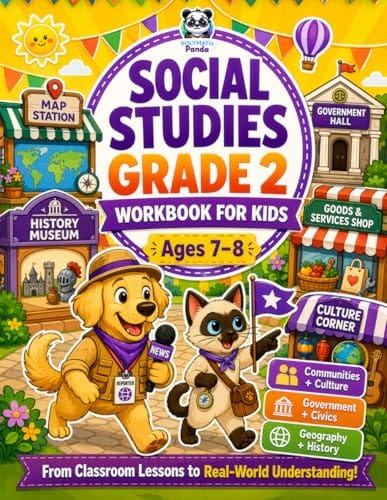 Social Studies Grade 2 Workbook for Kids Ages 7-8 book cover